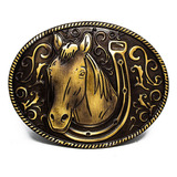Fivela Country Cavalo Banhada Em Ouro Velho Peao Rodeio