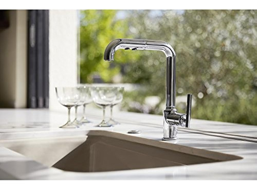 Kohler K7505cp Purist  Grifo De Cocina Con Extraccion Princ