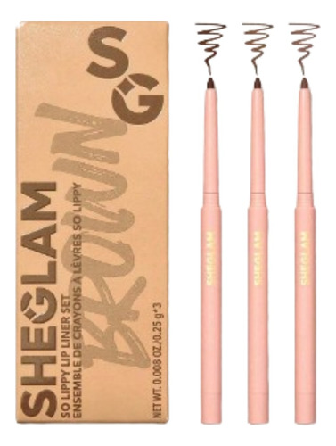 Delineador Labial Sheglam So Lippy Lip Liner Set X 3 