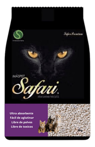 Arena Para Gatos Safari 8kg