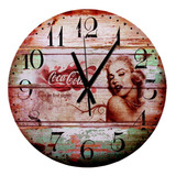 Reloj De Pared Gigante Vintage Coca Marilin