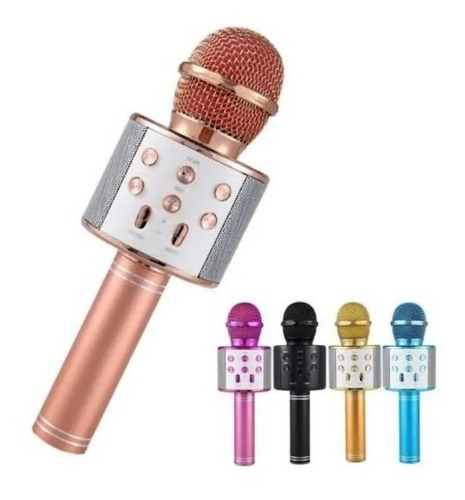 Micrófono Parlante Karaoke Bluetooth Inalámbrico Varios Colo