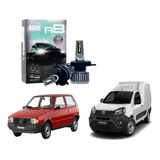 Kit X2 Lamparas Cree Led H4 R8 Alta Baja Fiat Uno Fiorino