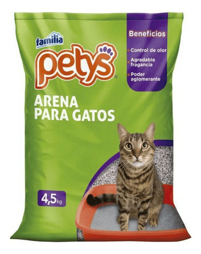 Arena Para Gatos Petys 4,5 Kg