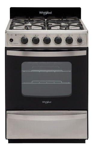 Cocina A Gas Whirlpool Wfx57di 56cm Inoxidab Horno Multigas