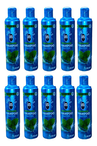 Shampoo Anti Caspa Atacado 10 Unidades 3 Em 1 Mentol