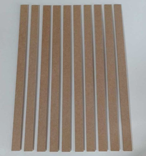 Kit Reguas Painel Ripado Lambri- Mdf 3mm 20pçs 95x7cm 