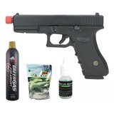 Pistola Airsoft Gbb Glock Vg V17 Full Metal Blowback + Gás +