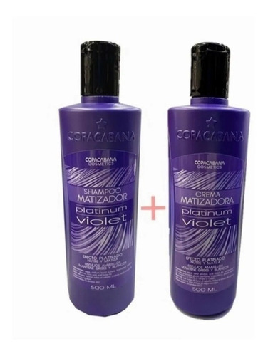 Shampoo Matizador+crema Matizadora Violeta Super Pack 