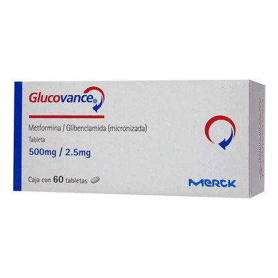 Glucovance Tableta 500 Mg\u002F2,5 Mg, 60 Tabletas | Envío gratis