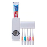 Dispenser Aplicador Creme Dental Suporte 5 Escovas Banheiro