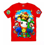 Camiseta Mario Bros, Luigui, Yoshi, Camisetas 