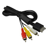 Cable A/v Audio Y Video Play Ps2 Ps3 Tv 3 Rca 1,8 Metros