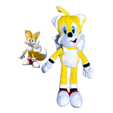 Peluche Miles Tails De Sonic El Erizo 40 Cm Amarillo Sega