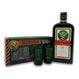 Box Con 4 Shots De Vidrio + Jägermeister 700 Ml