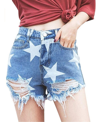 Short Jeans Mujer Mezclilla Denim