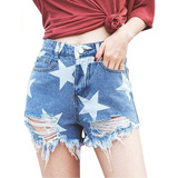 Short Jeans Mujer Mezclilla Denim