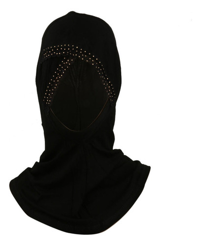 Musulmán Negro De Tapa Hijab Cap Turbante Head Wear