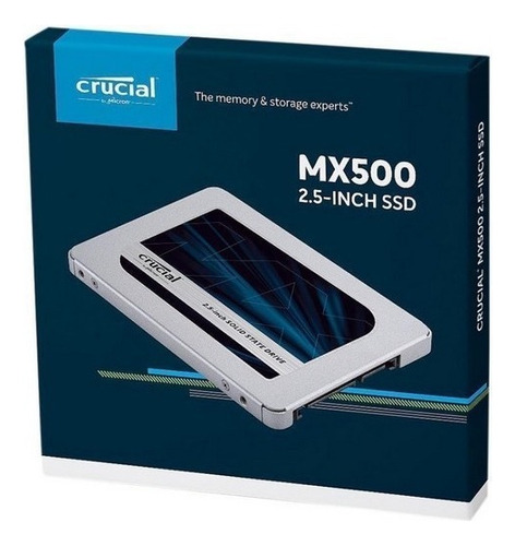 Unidad Ssd Crucial 1tb Ct1000mx500ssd1 2.5 Sata3 7mm /v /v Color Plata