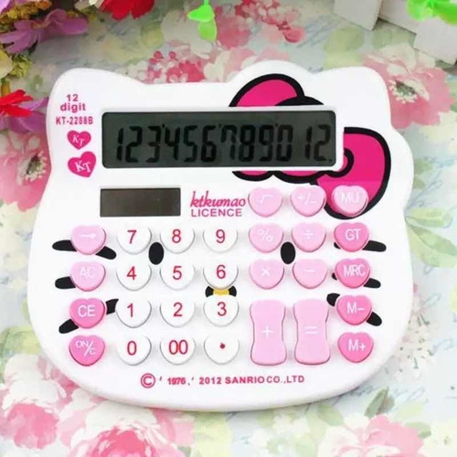 Calculadora Importada Hello Kitty Grande 12 Dígitos