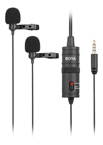Microfono Doble Corbatero Boya P/ Smartphone By-m1dm