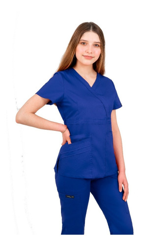 Pijama Quirurgica Antifluidos Mujer Azul Rey