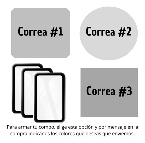 Pack De Correas Para Huawei Watch Fit 2 Colores + Micas