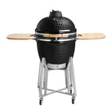 Kamado Grill 26cm  Altura 66 Cm Parrilla Grande Carbon Funda