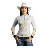 Camisa Camiseta Religião Brk Nossa Senhora Country Uv50+