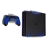 Base De Pared Para Ps4 Pro Y Control Con Iluminación Led