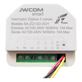 Mini Módulo Interruptor 3 Canais Inteligente Zigbee Alexa