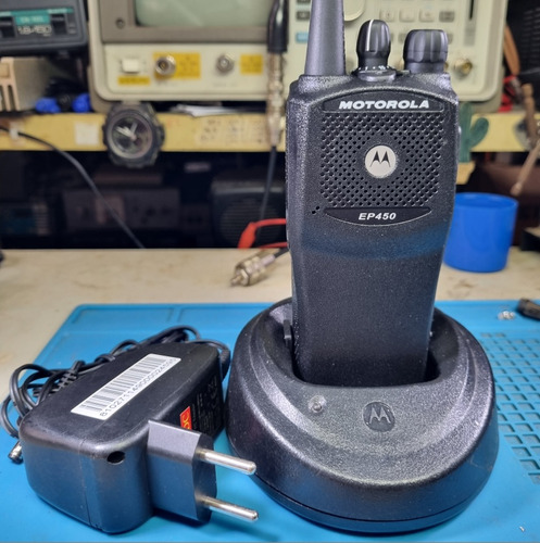 Rádio Motorola Ep450 Uhf 4w Usado Completo Funcionando 100%