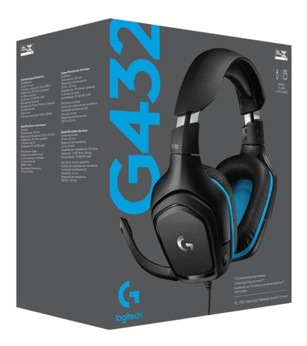 Auriculares Headset Gamer 7.1 Logitech G432 Pc Ps4 Xbox