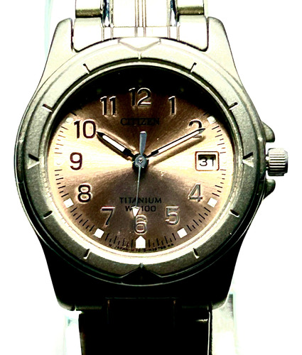 Reloj Citizen Titanium Dama, Calendario, Ref.eu0650054w