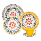 Set De Cena Y Té Oxford Floreal La Pollera, 30 Piezas