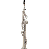 Sax Soprano Eagle Sp 502 Niquelado Com Estojo