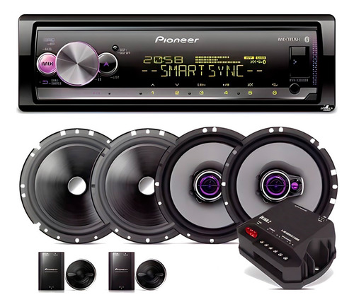 Pioneer Mvh-x3000br Spotify + Kit 2 Vias + Falante + Stetsom