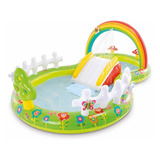 Alberca Centro Juegos Inflable Arcoiris Jardin Intex N#u#eva