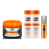 Liss Expert Kit Alisado 250 + Shampoo + Acondicionador + Oil