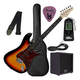 Kit Guitarra Giannini G100 Amplificador, Capa, Correia, Cabo