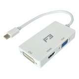 Cabo Adaptador Mini Displayport Para Dvi + Hdmi + Vga 3 Em 1