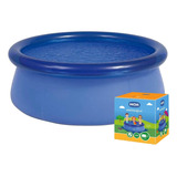 Piscina Inflável Redonda Mor 001053 De 2.4mx63cm 2400l Azul