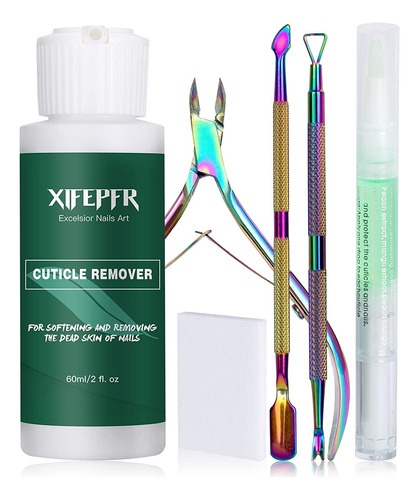 Xifepfr Kit De Removedor De Cutculas, Crema Removedor De Cut