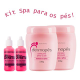 Kit Spa Para Pé Rachado Dermopes Creme + Delima Milagroso