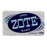 Jabon Lavanderia Zote Blanco 100 Gr Caja Con 120 Piezas