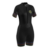 Macaquinho Dunas Feminino Nuvem Black Preto Ciclismo 21