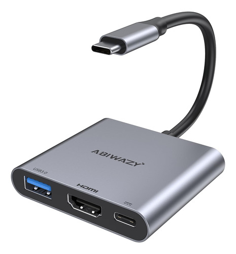 Adaptador Multipuerto Usb C A Hdmi Con Salida Hdmi 4k, Conve