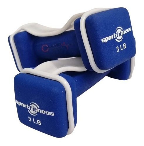 Pesas Mancuernas 3 Lbs Set X 2 Unidades Ejercicios Gym