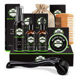 Kit De Crecimiento De Barba  Rodillo Derma Para El Crecimien