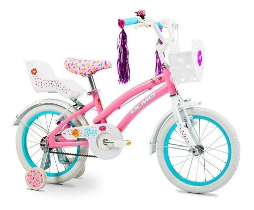 Bicicleta Olmo Tiny Friends Rod 16 Infantil Niñas Plan
